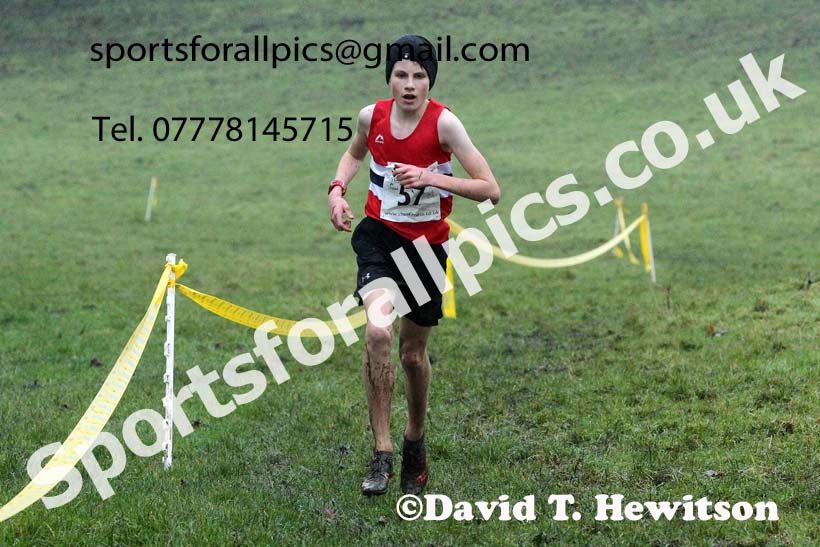 Boys under-15s, NECAA Junior Cross Country Relays, Thornley Farm, Peterlee, Saturday, December 12th. Photo: David T. Hewitson/Sports for All Pics